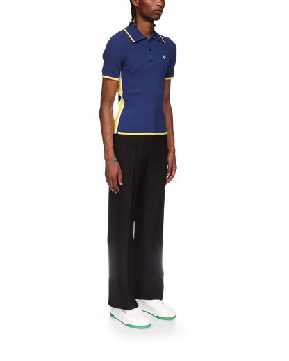 Rib Polo Shirt