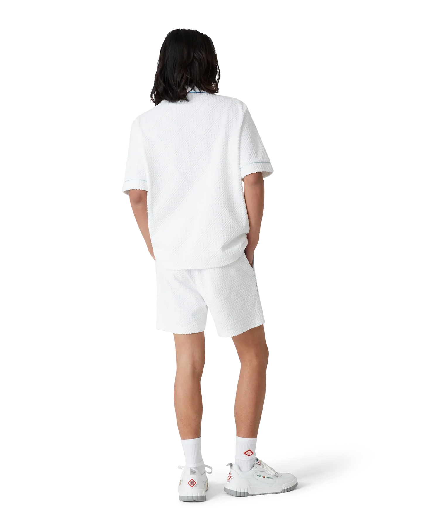 Tennis Stripe Towelling Shorts