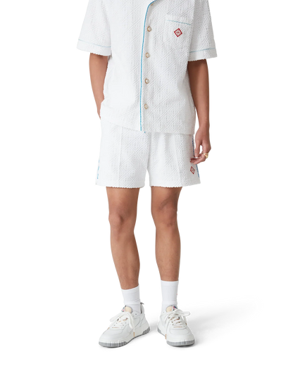 Tennis Stripe Towelling Shorts