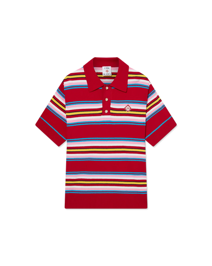 Stripe Oversized Polo Shirt