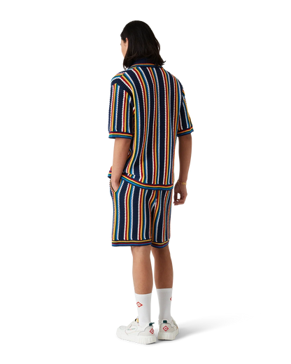 Crochet Stripe Shorts