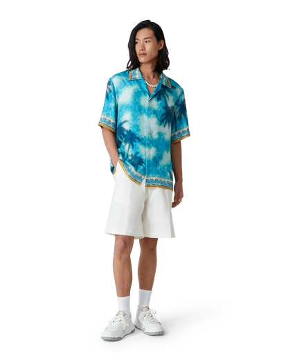 Linen Pleated Shorts