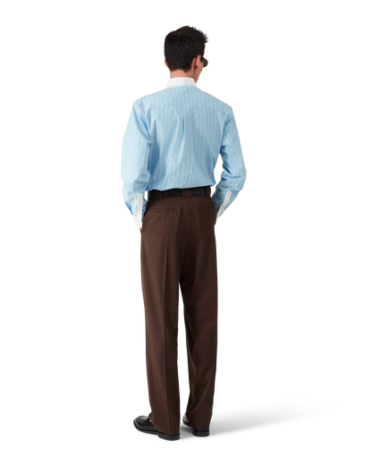 Laurel Stripe Long Sleeve Jacquard Shirt