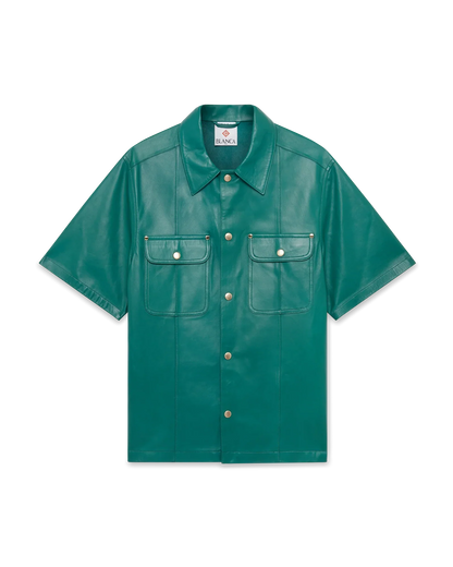 Leather Short Sleeve Shirt