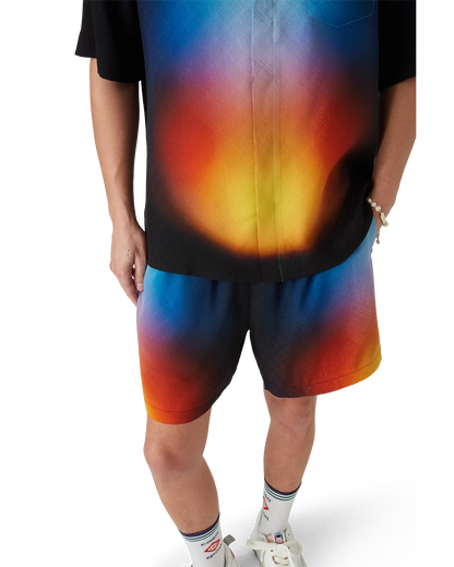 Gradient Silk Shorts