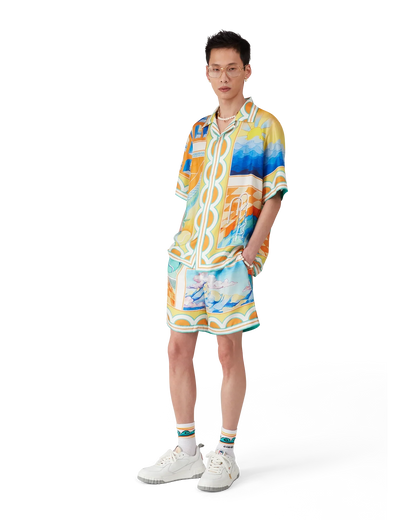Surreal Pool Silk Shorts