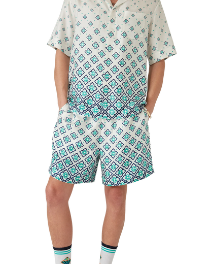 Gradient Monogram Silk Shorts