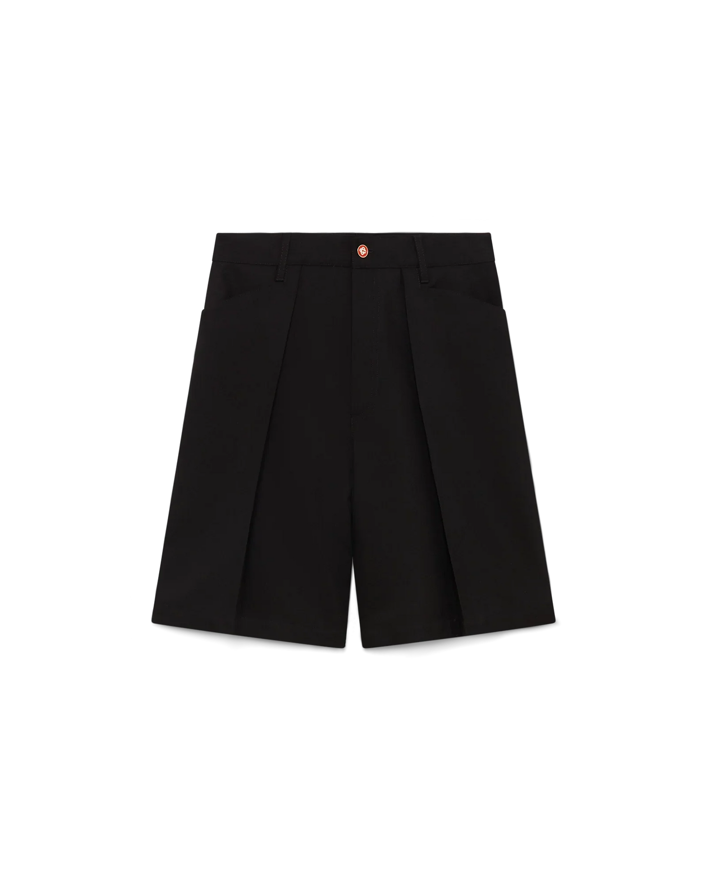 Wool Pleated Tailored Shorts
