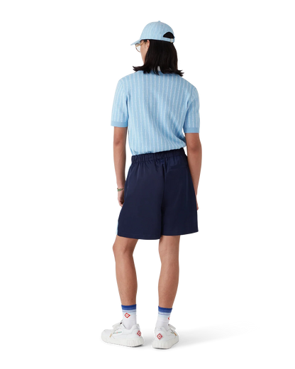 Pinstripe Laurel Track Shorts
