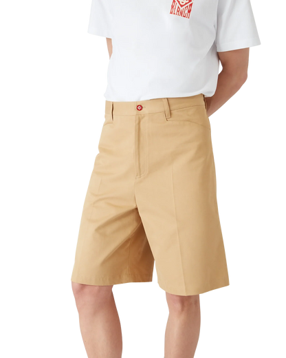Cotton Pleated Shorts