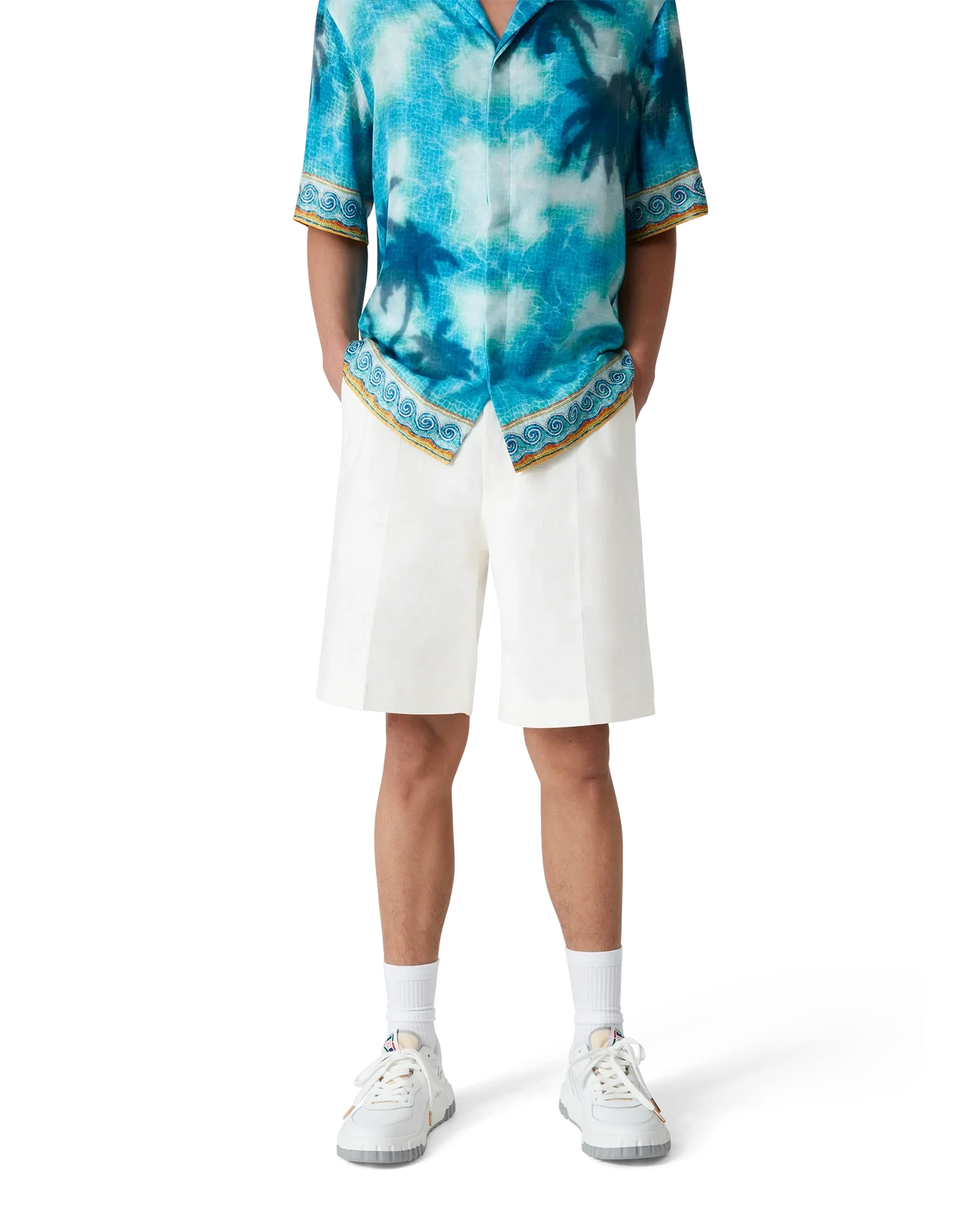 Linen Pleated Shorts