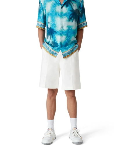Linen Pleated Shorts