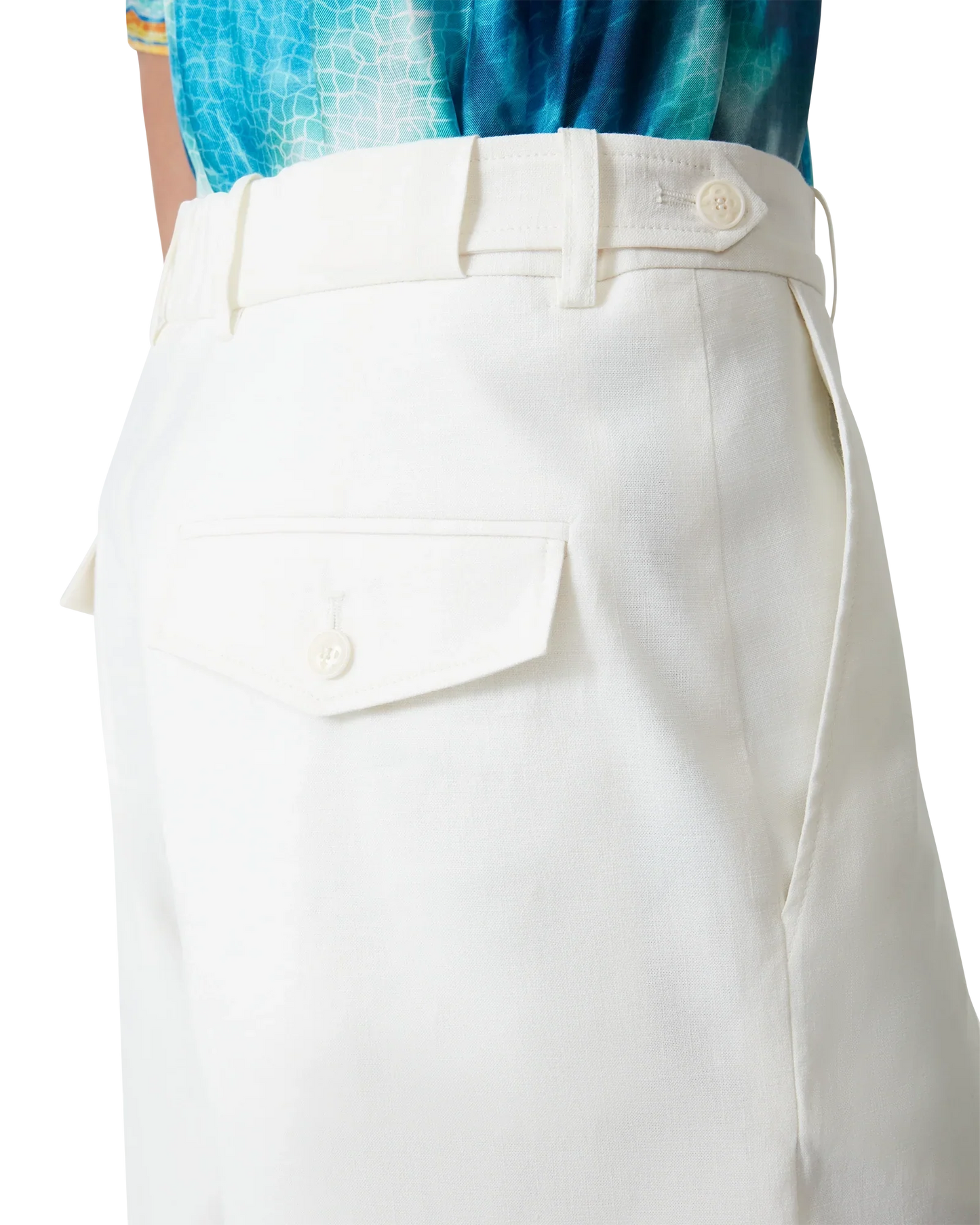 Linen Pleated Shorts