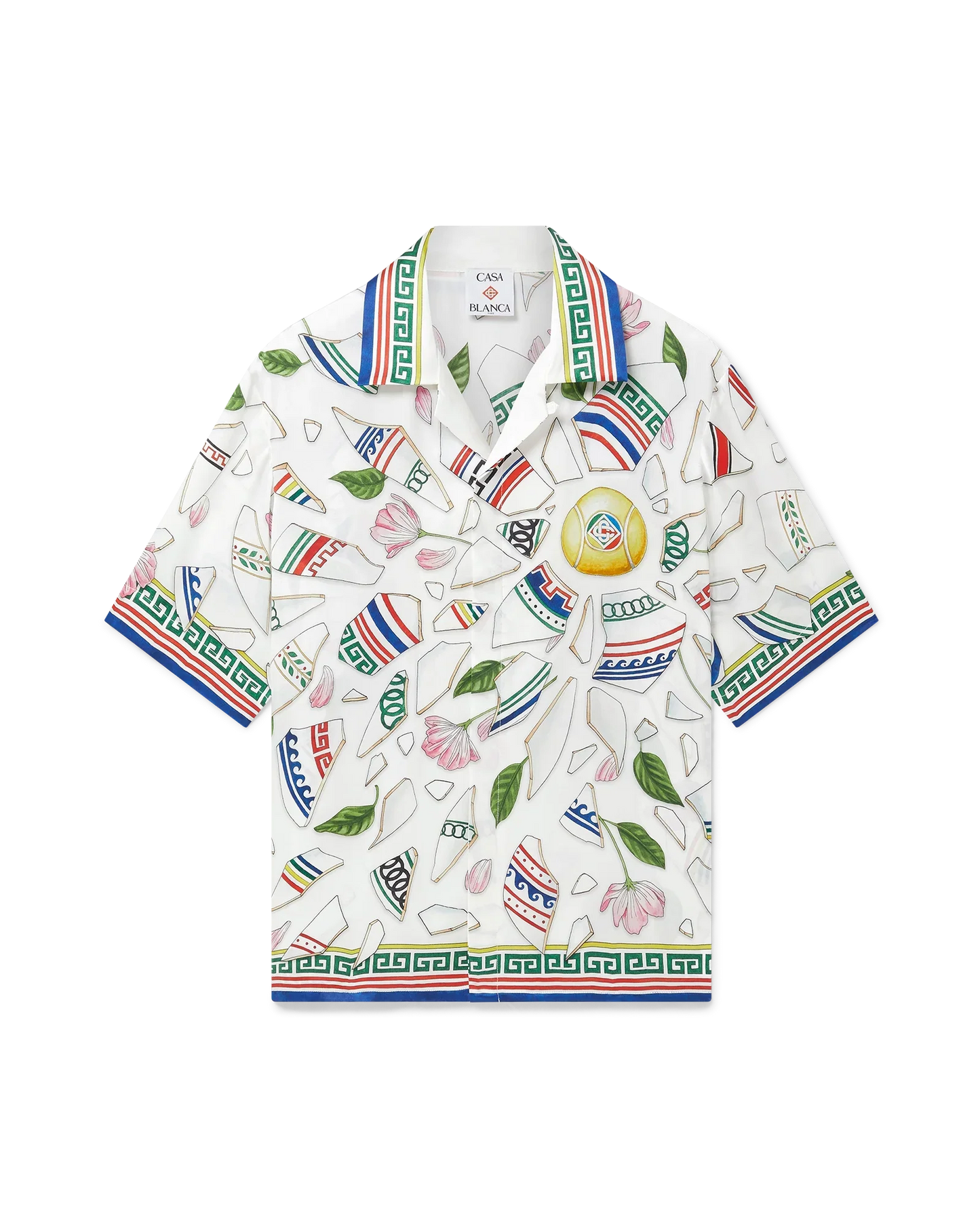 Le Vase Brise Short Sleeve Silk Shirt