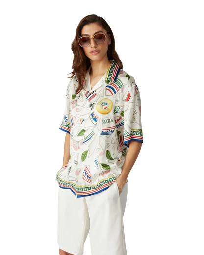 Le Vase Brise Short Sleeve Silk Shirt