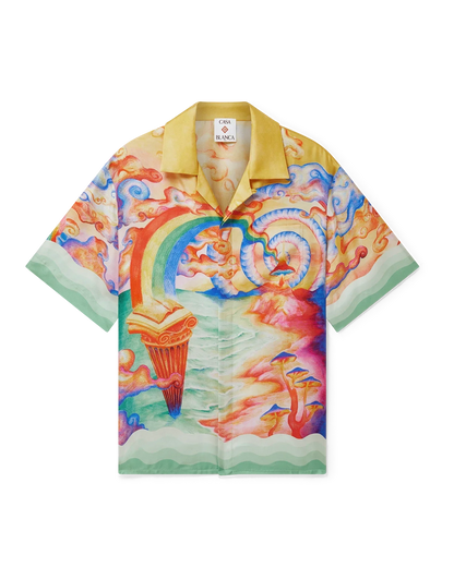Nature's Teacher Short Sleeve Silk Shirt