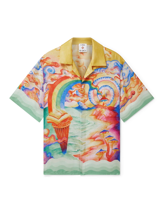 Nature's Teacher Short Sleeve Silk Shirt