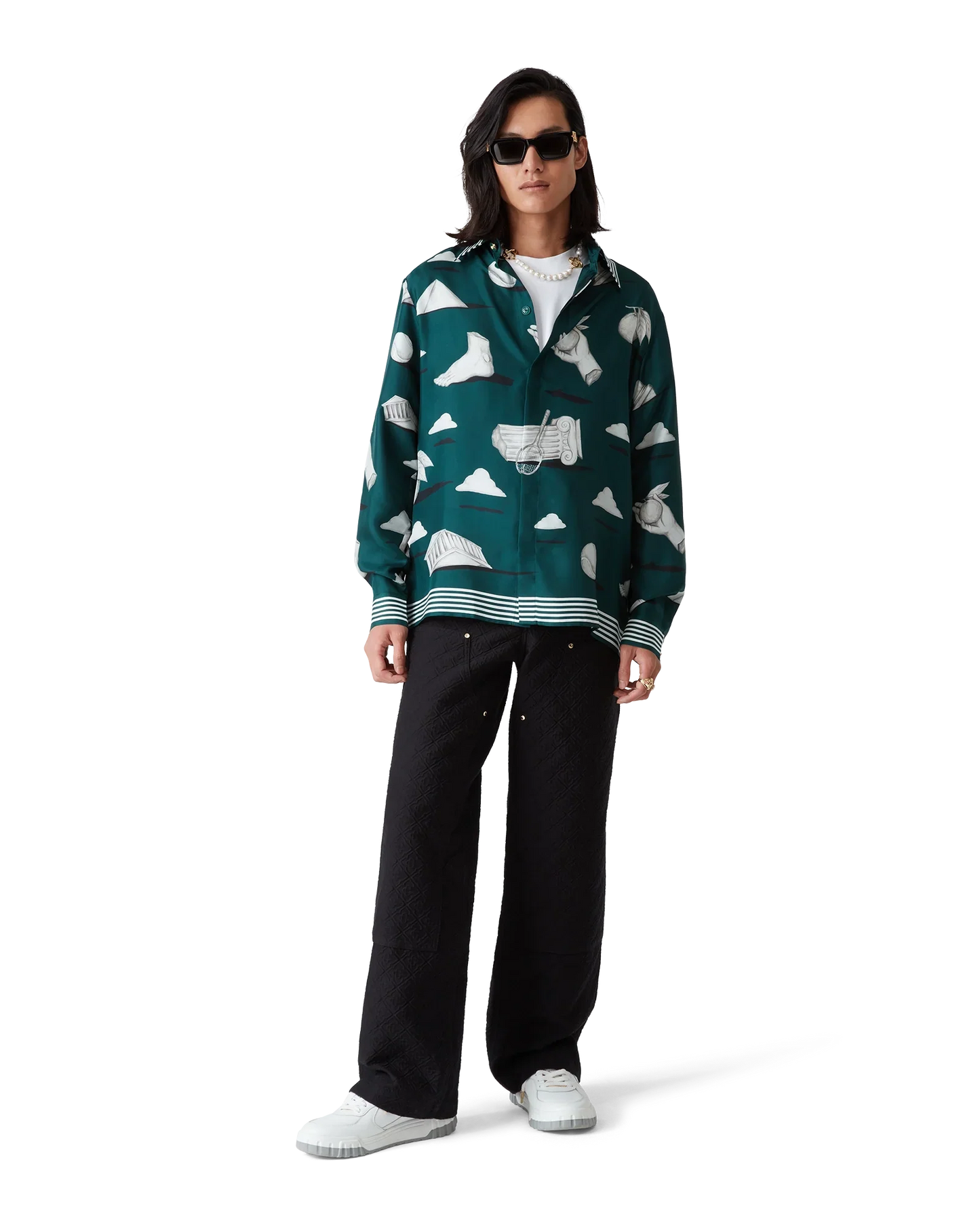 Metaphysical Long Sleeve Silk Shirt