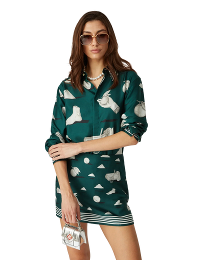 Metaphysical Long Sleeve Silk Shirt