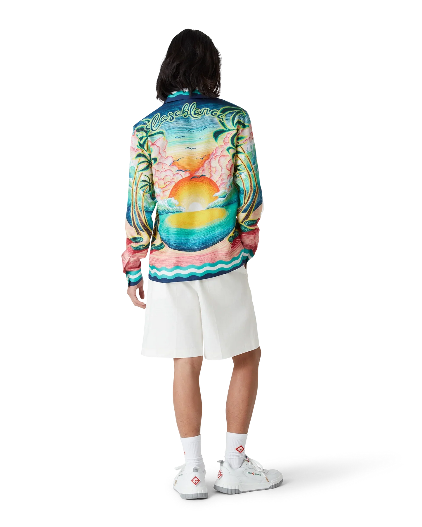 Danse De La Mer Long Sleeve Silk Shirt