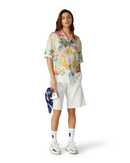 The Road To Knowledge Short Sleeve Silk Shirt