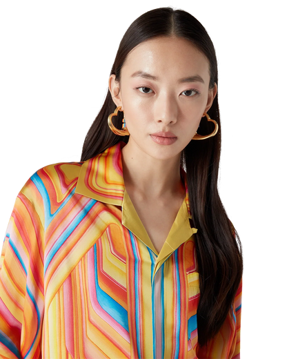 Low Rider Long Sleeve Silk Shirt
