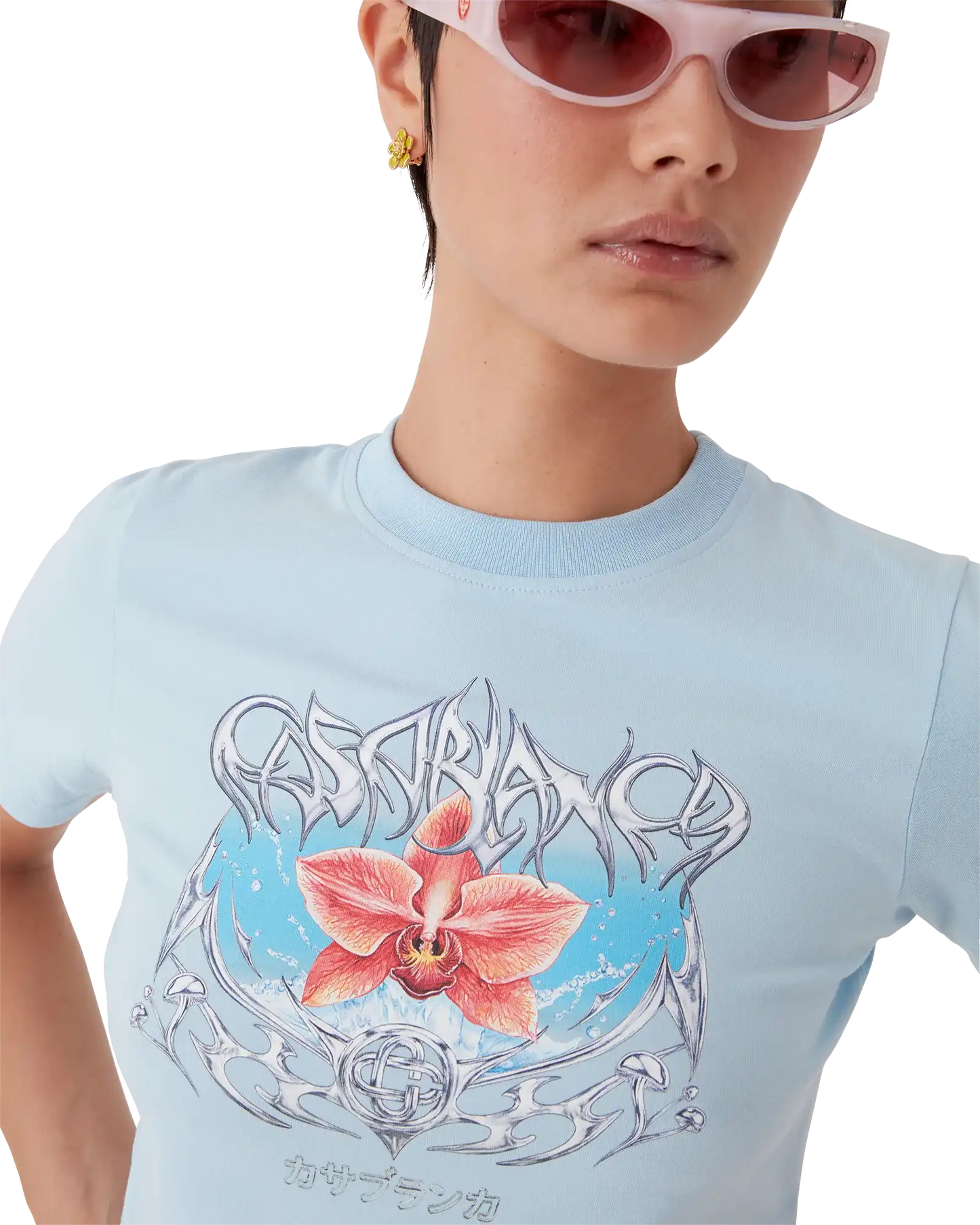 Blades Cropped Short Sleeve T-Shirt