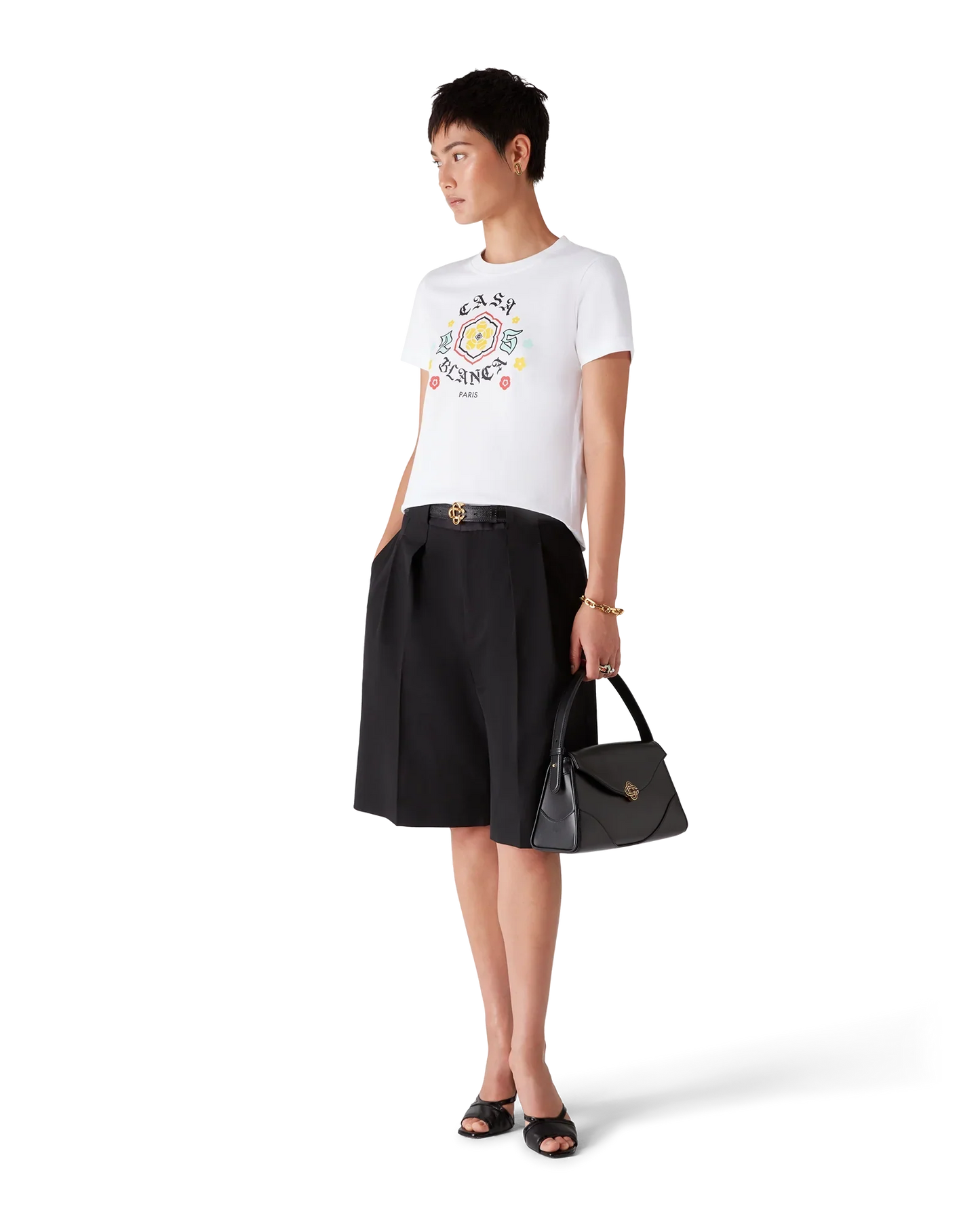 Emblem Fitted Short Sleeve T-Shirt