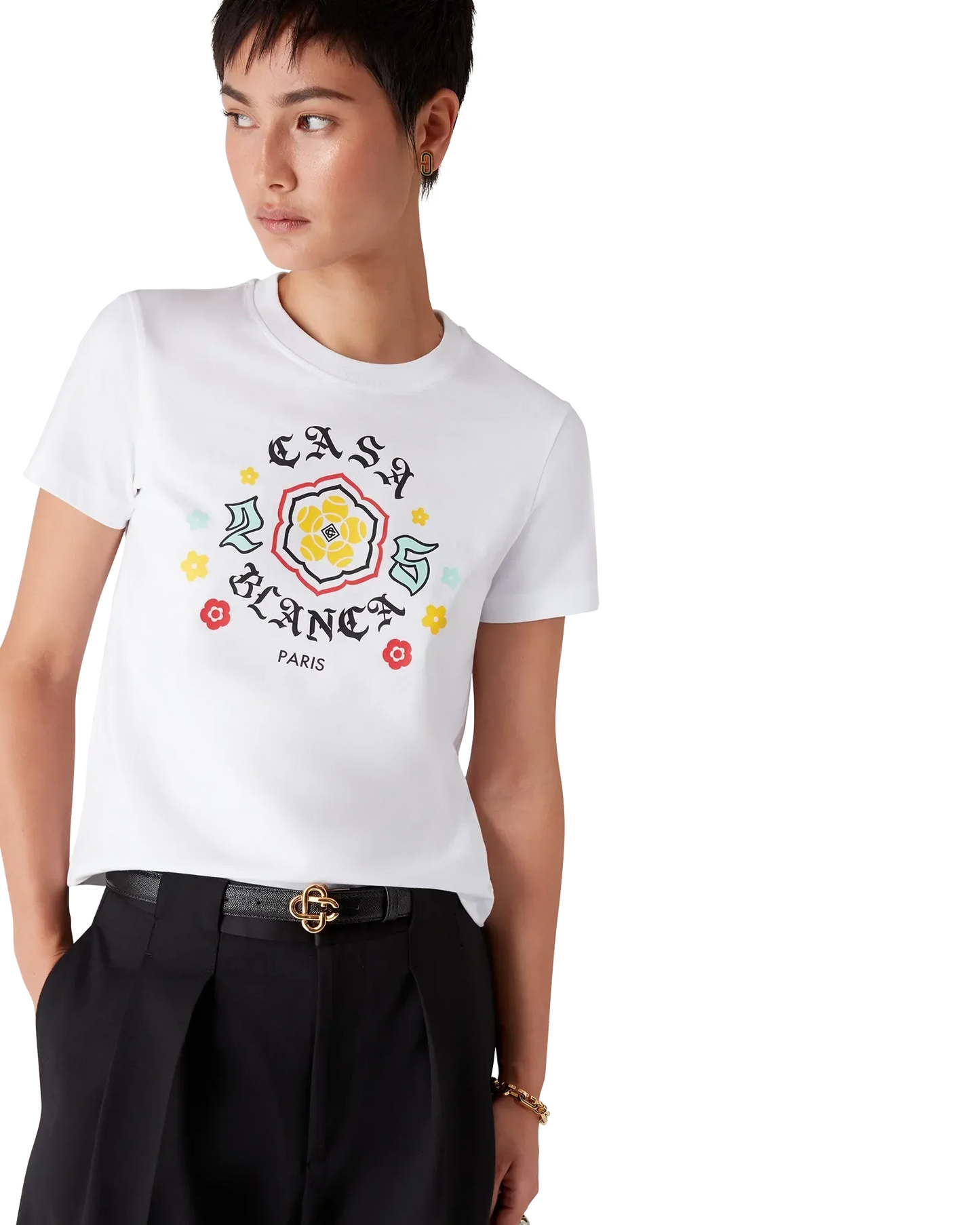 Emblem Fitted Short Sleeve T-Shirt