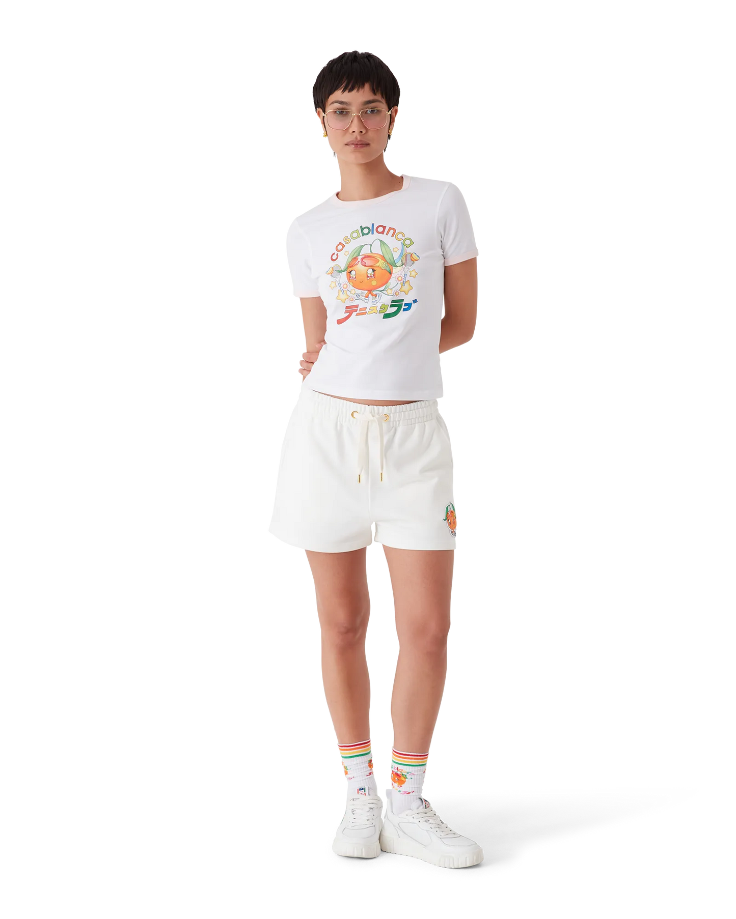 Orange Mascot Ringer Short Sleeve T-Shirt