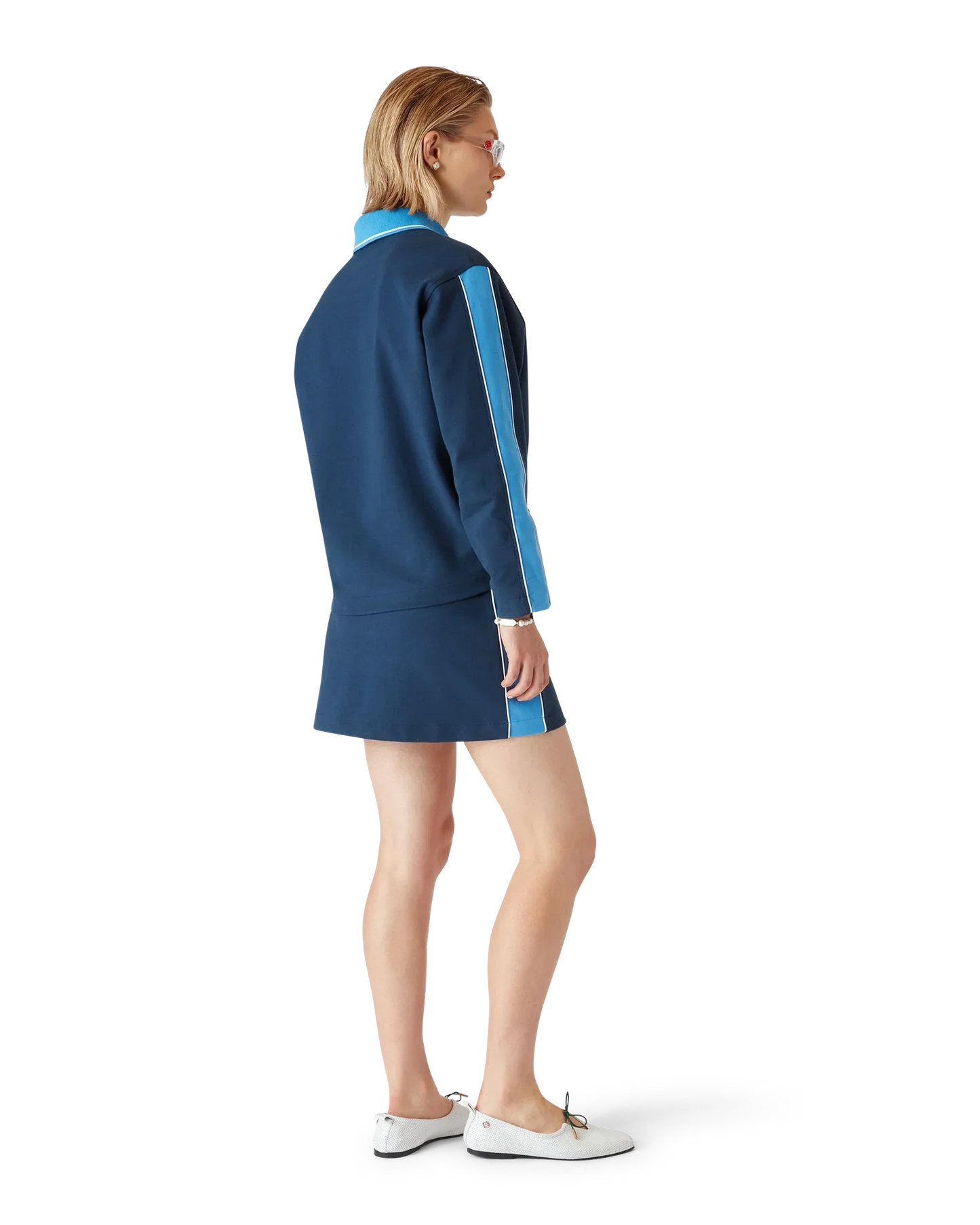 Punto Polo Collared Sweatshirt