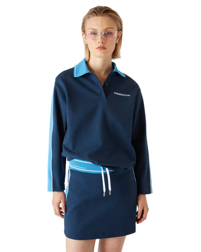 Punto Polo Collared Sweatshirt