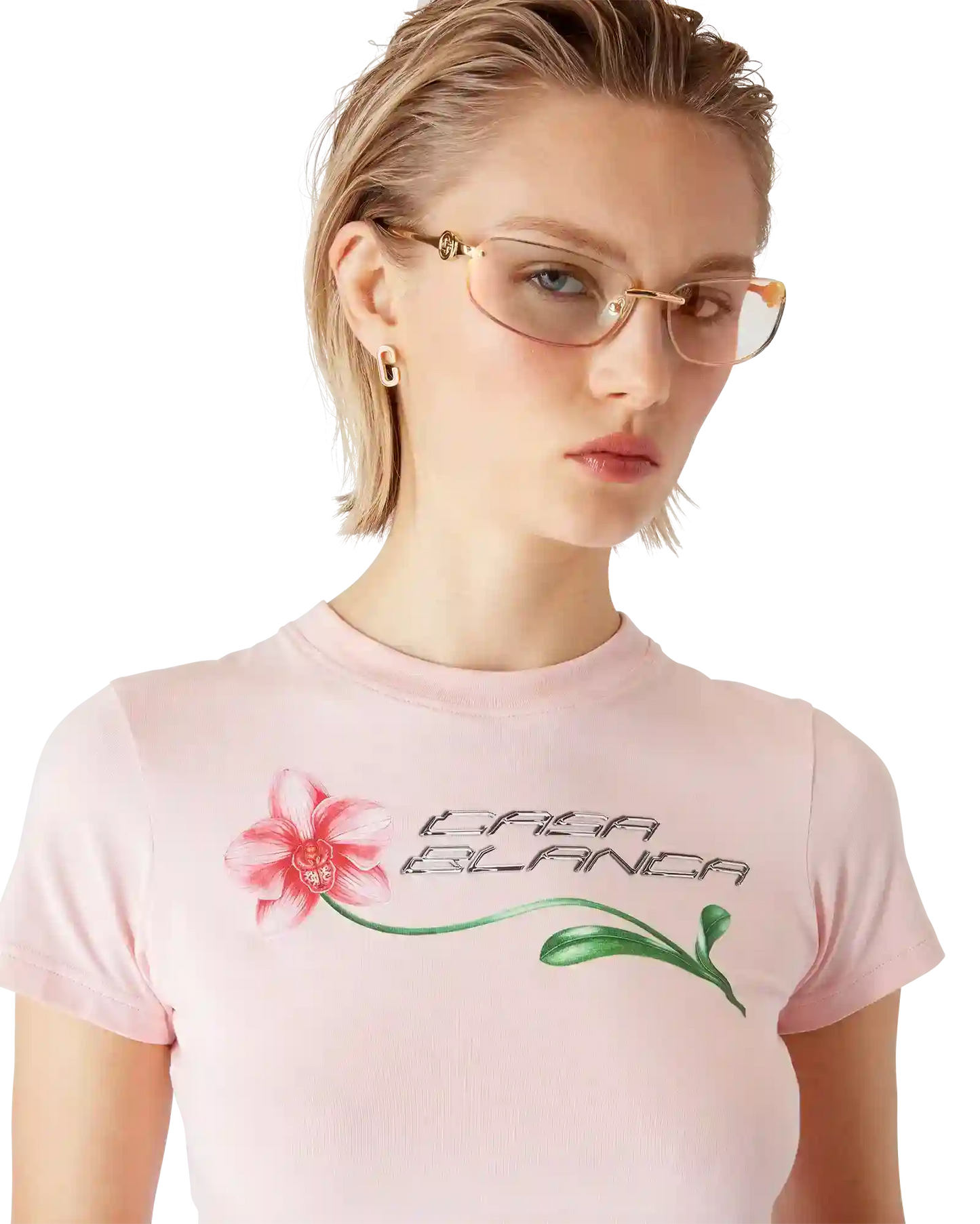 Orchid Logo Cropped Baby Tee