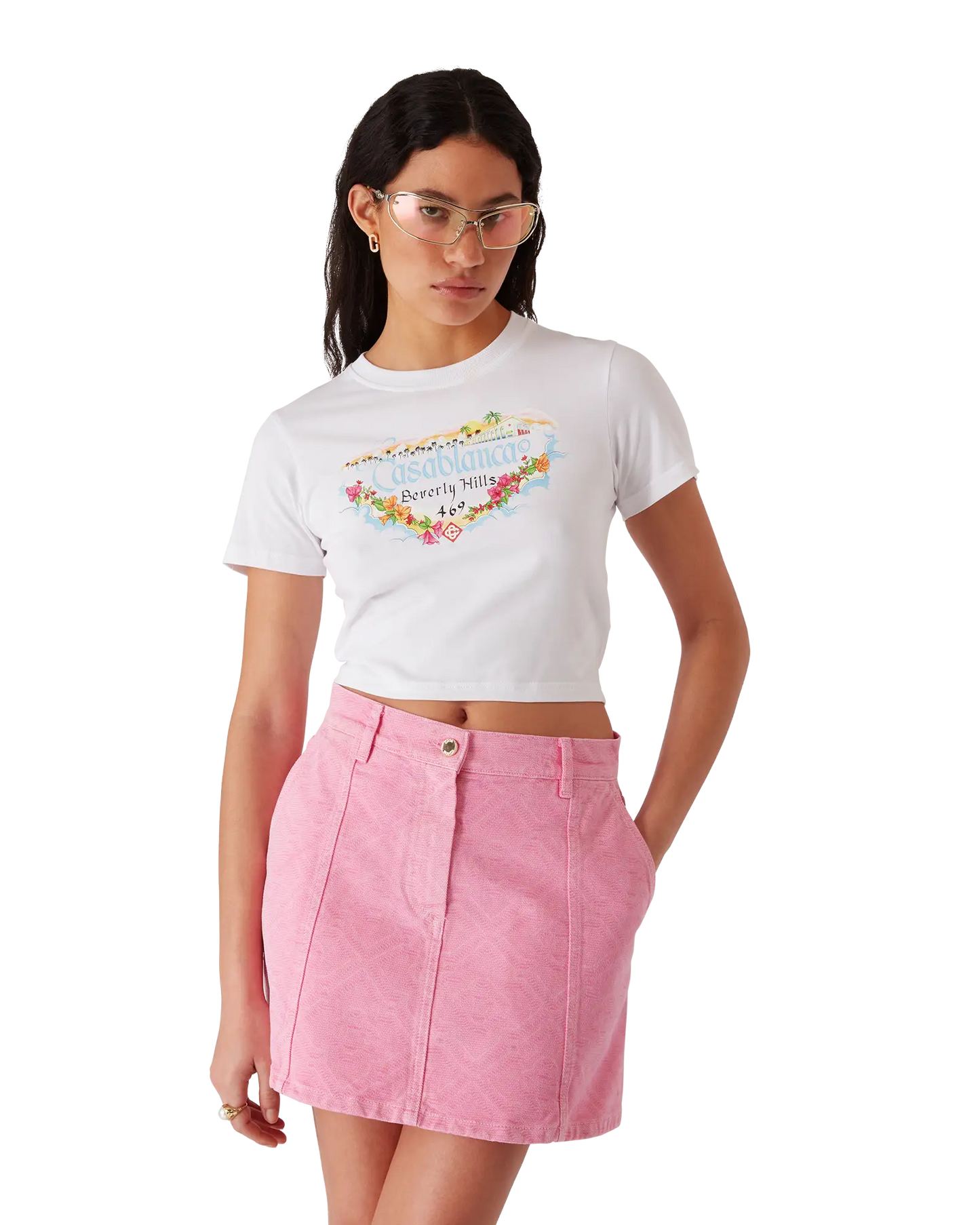 Los Angeles Store Cropped Baby Tee
