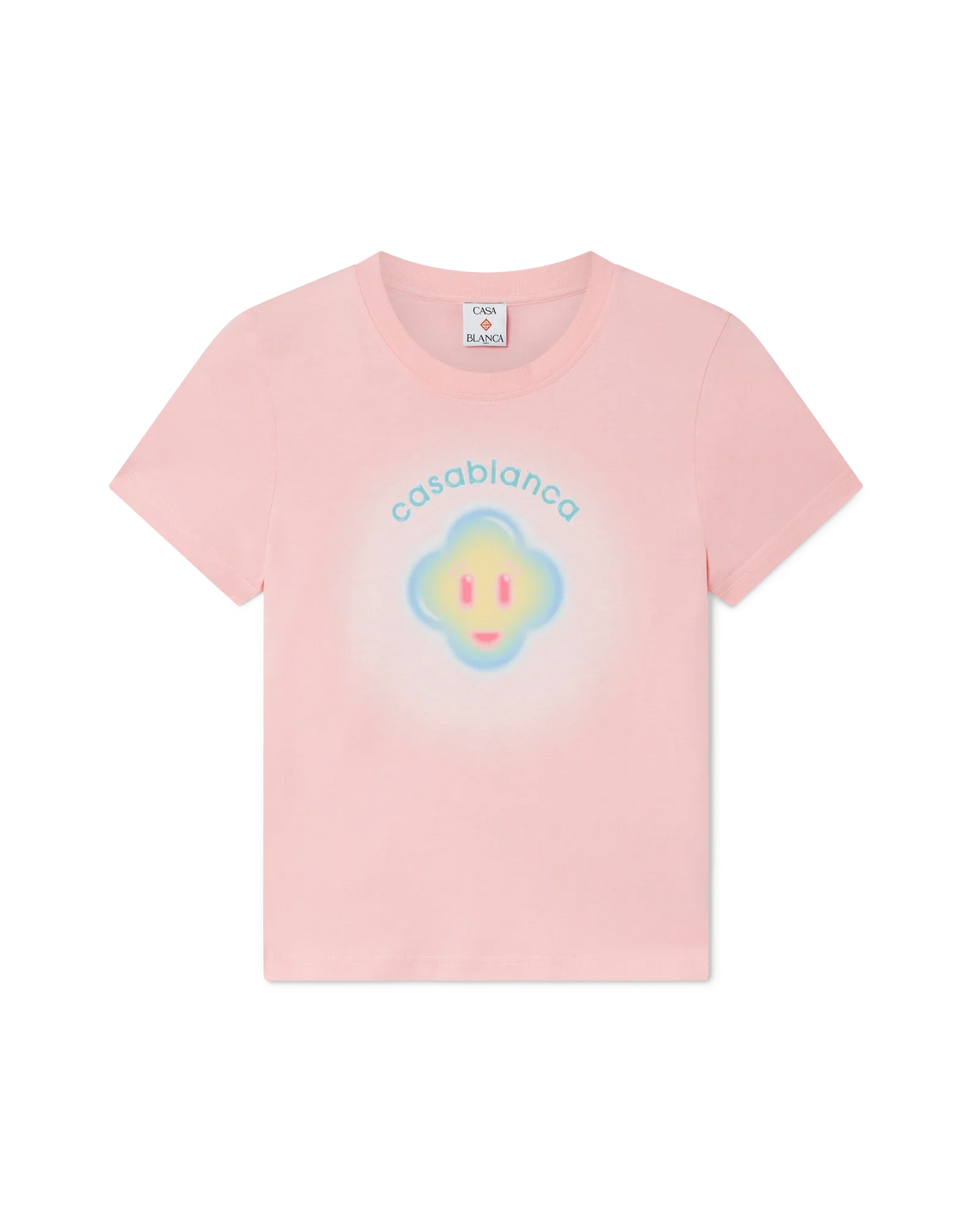 Airbrush Smiley Fitted Short Sleeve T-Shirt