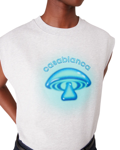 Airbrush Mushroom Sleeveless T-shirt