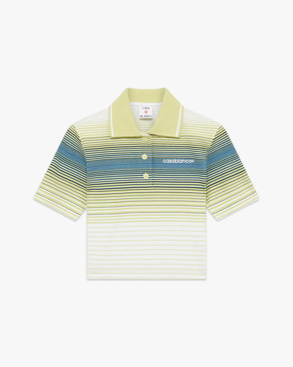 Bourgeois Striped Short Sleeve Polo Shirt