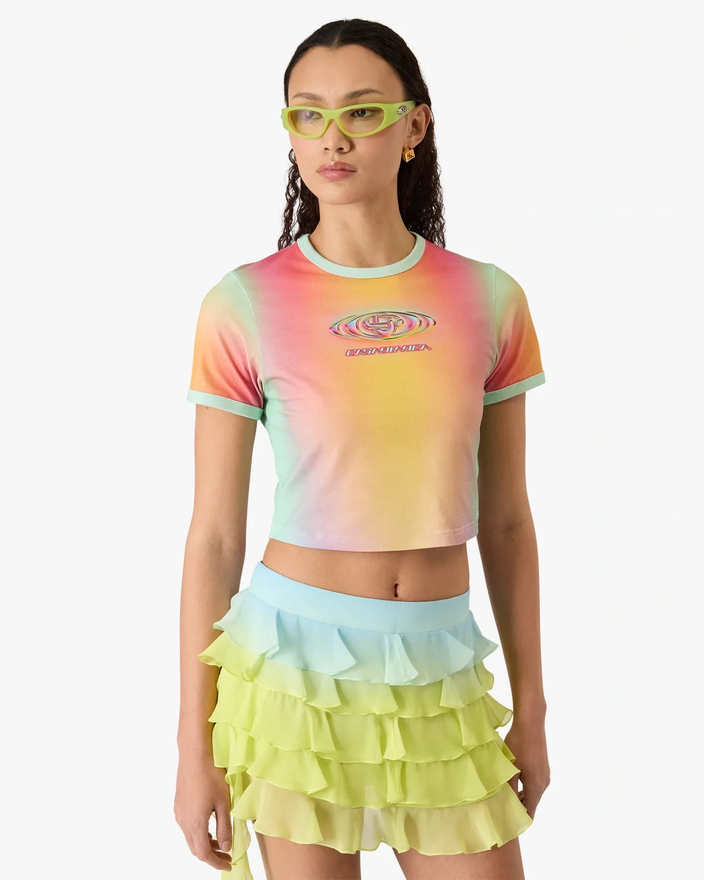 Glass Gradient Printed Baby Short Sleeve T-Shirt