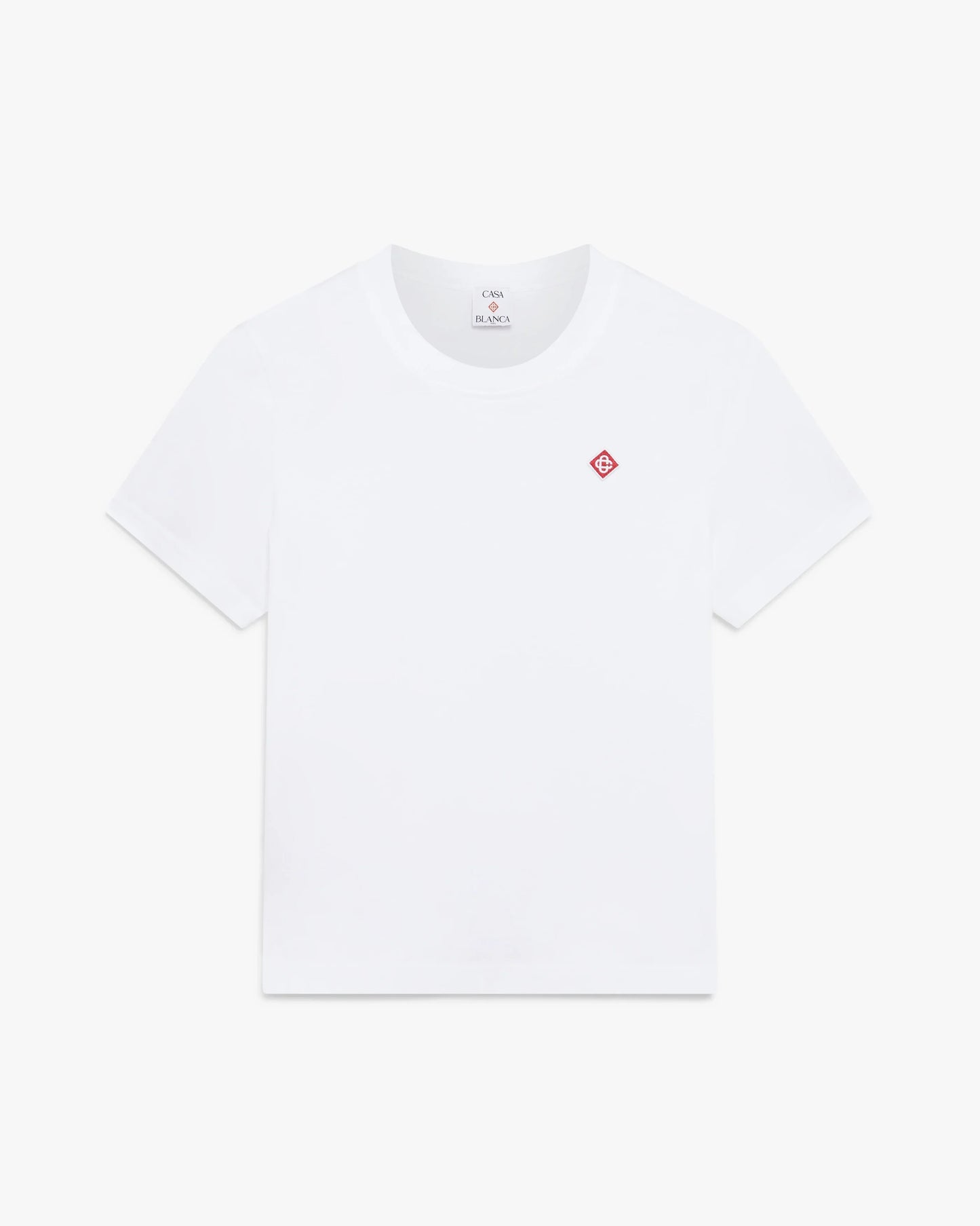Classic Embroidery Patch Fitted Short Sleeve T-Shirt