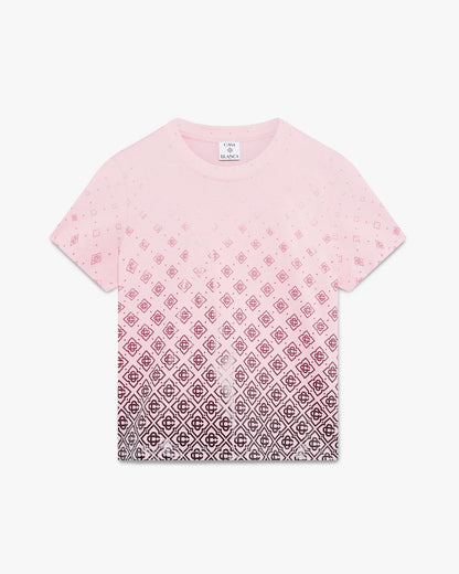 Aubergine Gradient Monogram Short Sleeve T-Shirt