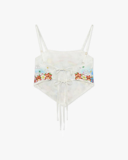 Better Days Silk Satin Scarf Top