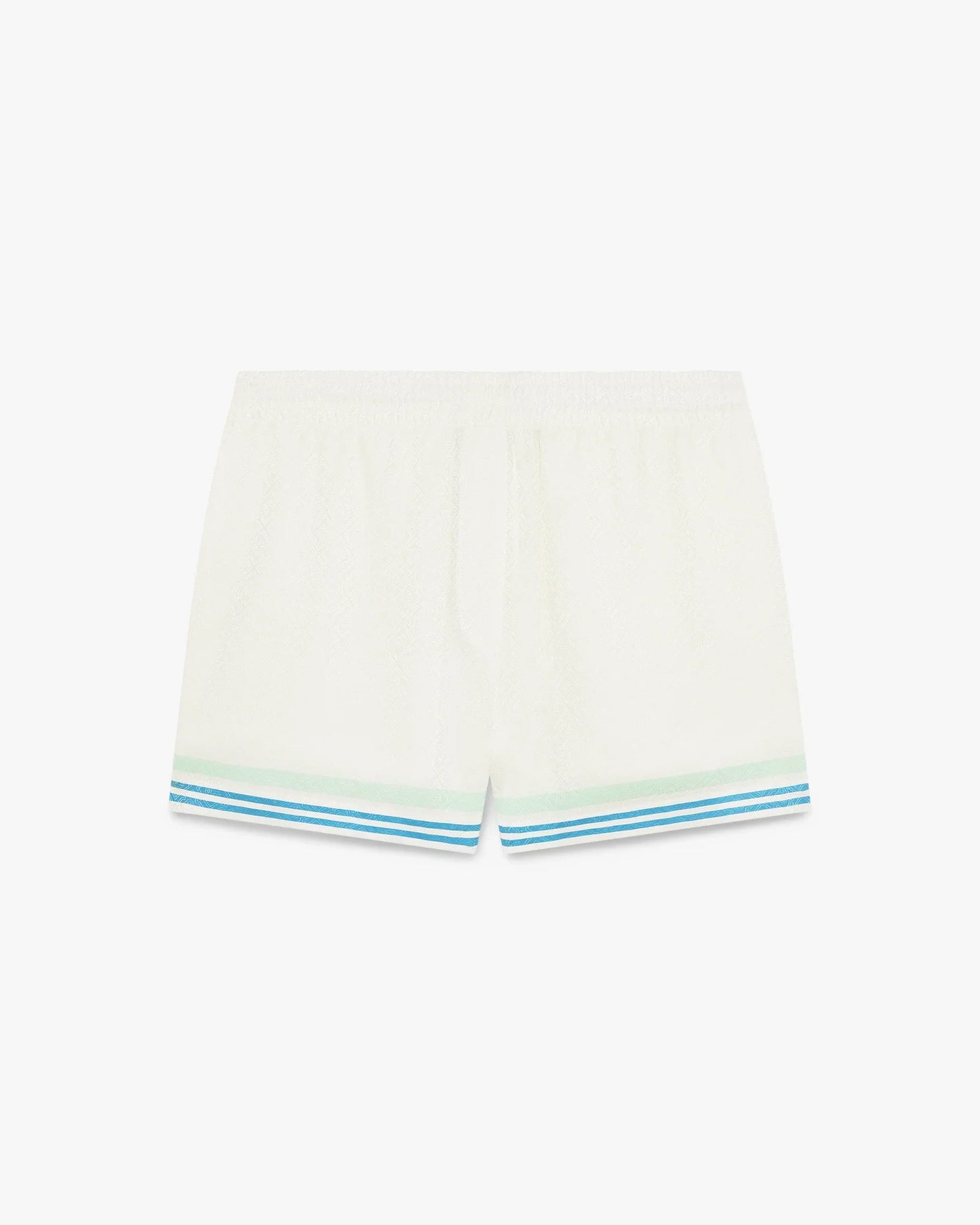 Floral CC Smile Monogram Jaquard Silk Shorts