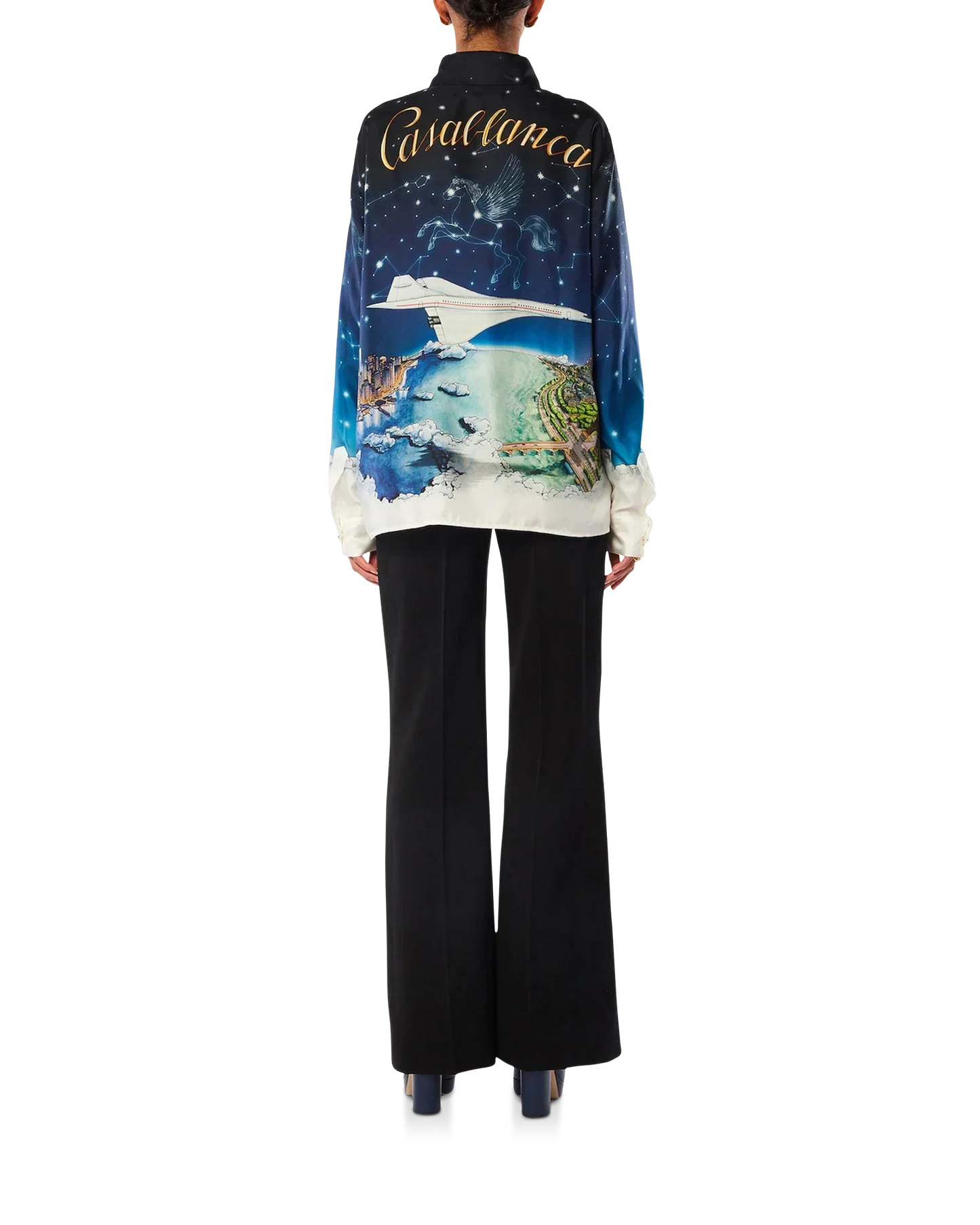 Vol De Nuit Silk Shirt