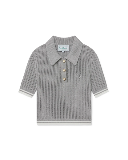 Silver Short Sleeve Polo Shirt