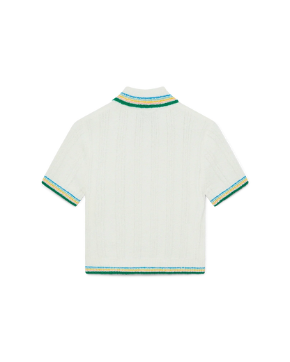 Rib Boucle Polo Shirt
