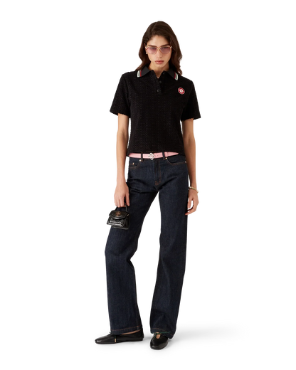 Monogram Jacquard Towelling Polo Shirt
