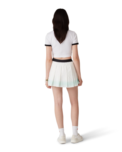 Gradient Stripe Ringer Short Sleeve T-Shirt