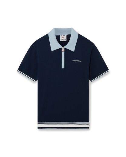 Merino Knit Tennis Polo Shirt
