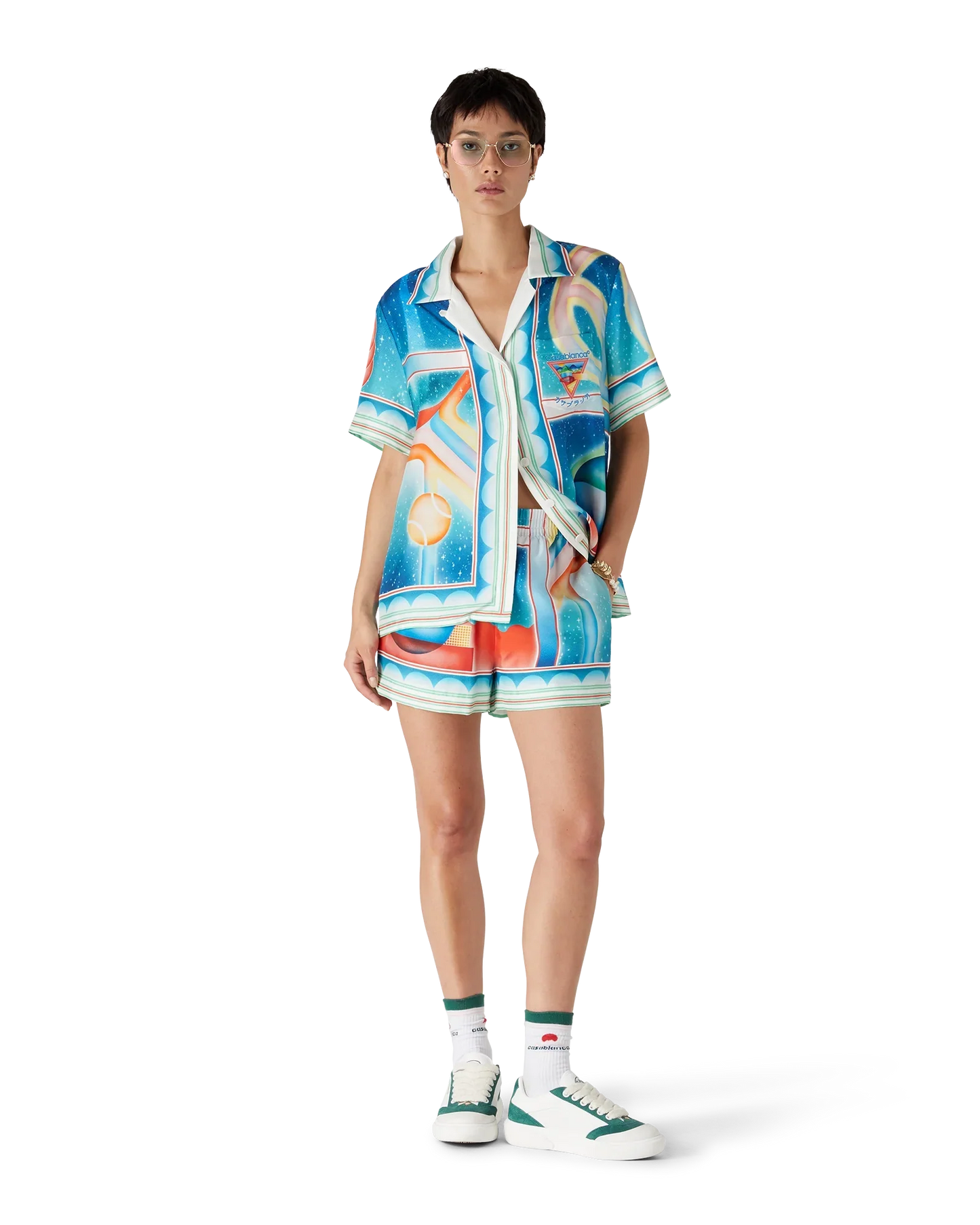 Galaxy Court Silk Shorts