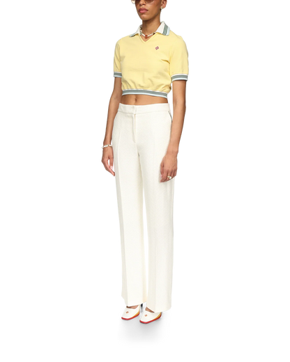 Cropped Pique Polo